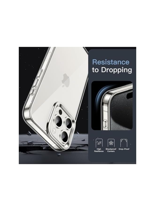 JETech Case for iPhone 15 Pro 6.1-Inch, Non-Yellowing Shockproof Phone Bumper Cover, Anti-Scratch Clear Back (Clear) - Image 5