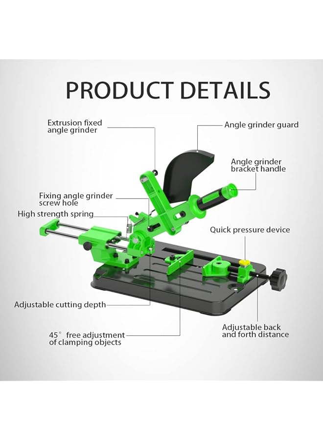 إيروريكس آلة تلميع ذات حامل عالمي ثابت وآلة قطع وتحويل ومنشار طاولة وقضيب سحب متعدد الوظائف لآلة طحن الزوايا وحامل لطحن الزوايا 100 و125 - Image 3