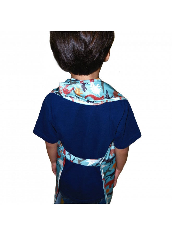 BIB-ON بيبي-أون XL، مزيج من المريلة والمئزر لتغطية كاملة للأطفال، للأعمار من 3 سنوات وما فوق. (كعكة الفتاة العزيزة) - Image 2