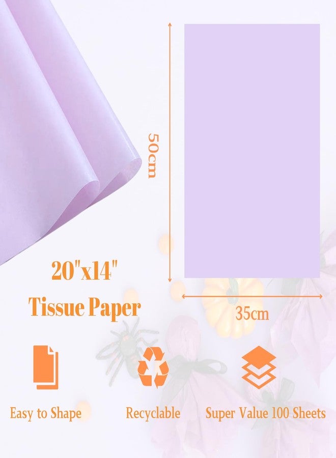 KASBEE Lavender Tissue Paper Bulk, Wrapping Tissue Paper for Gift Bags, 20 X 14 Inch Gift Wrap Paper for Birthday Wedding Graduation Flowers DIY Crafts, 60 Sheets - Image 3