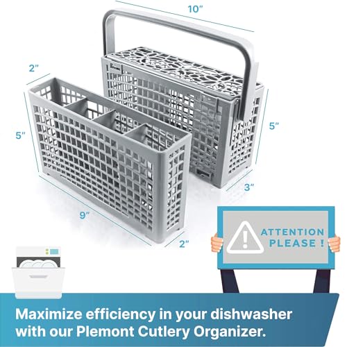 Plemont Original Dishwasher Cutlery Basket | 9x3.5x2in | Silverware Basket with Heat-Resistant Plastic - Image 2