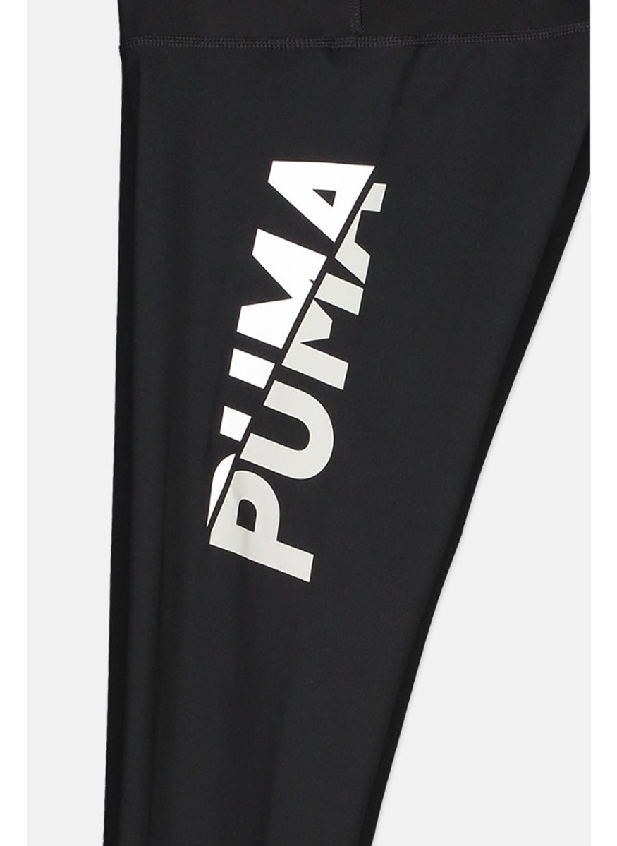 PUMA Kid Girls Sportswear Fit Pull On Outdoor Legging, Black  - Image 3