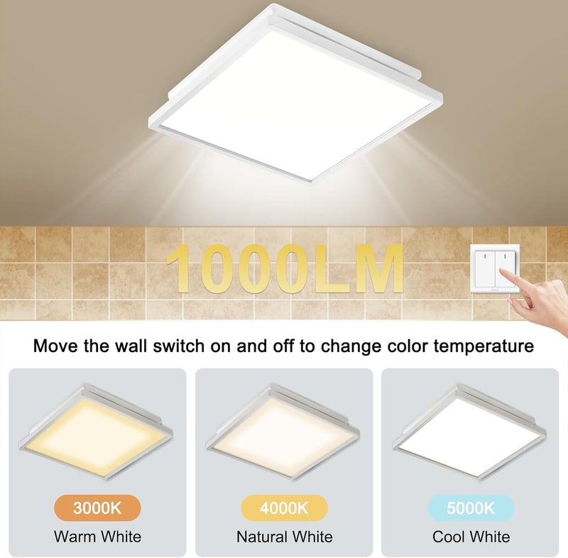 Tech Drive Bathroom Exhaust Fan with Light, 80 CFM, Super Quiet 1.5 Sone Bathroom Fan with Light, 1000lm Dimmable 3CCT LED Light 3000K/4000K/5000K Selectable, Energy Star Ventilation Fan, White - Image 4