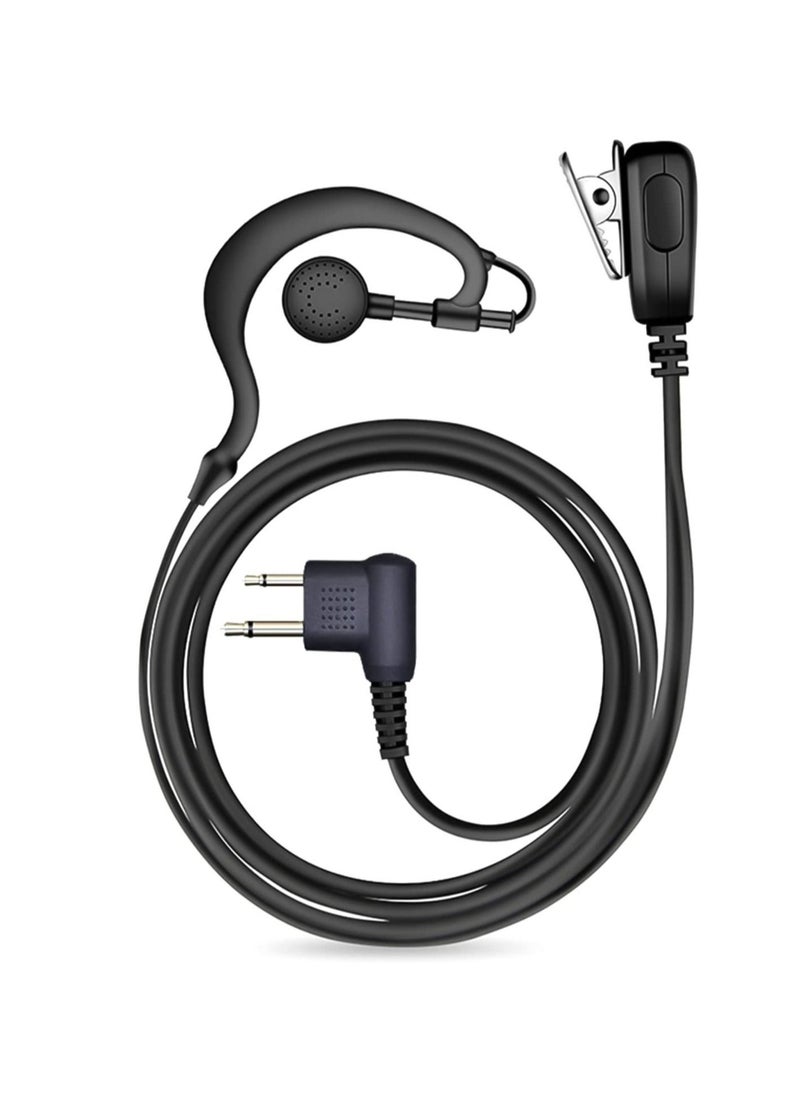 Generic - Walkie Talkie Earpiece Headset, 3.5mm/2.5mm 2-Pin G Shape Walkie Talkie Headset with Hytera TC500/TC700/TC510 Motorola Walkie Talkie Ear Piece for Security Bodyguard - Image 1