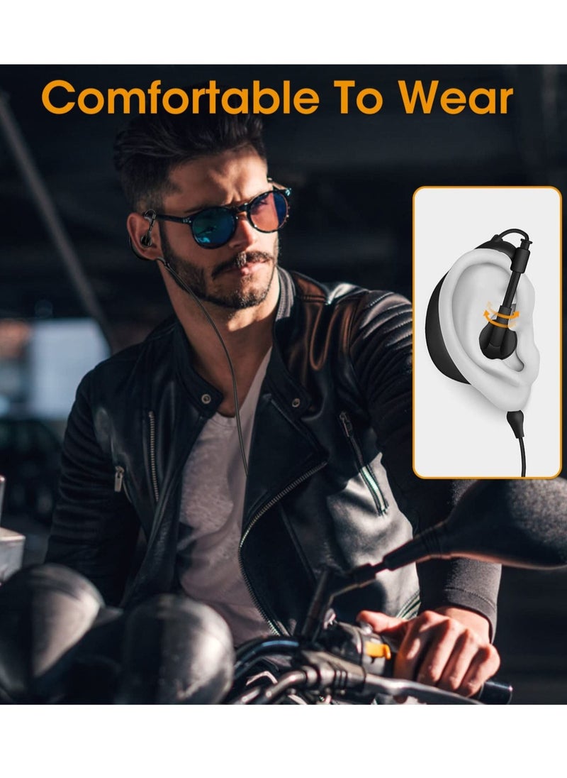 Generic - Walkie Talkie Earpiece Headset, 3.5mm/2.5mm 2-Pin G Shape Walkie Talkie Headset with Hytera TC500/TC700/TC510 Motorola Walkie Talkie Ear Piece for Security Bodyguard - Image 1