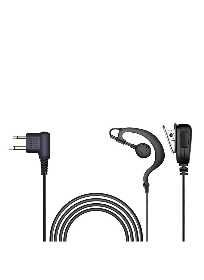 Generic - Walkie Talkie Earpiece Headset, 3.5mm/2.5mm 2-Pin G Shape Walkie Talkie Headset with Hytera TC500/TC700/TC510 Motorola Walkie Talkie Ear Piece for Security Bodyguard - Image 1