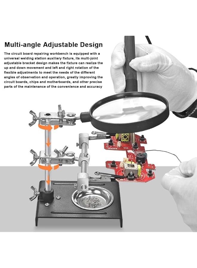 erorex Cellphone Circuit Board Repairing Workbench Universal Welding Station Multi Joint Adjustable Bracket Angle Adjustable Auxiliary Fixture Practical Maintenance Tools - Image 2