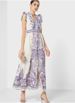 Khizana Printed A-Line Dress  - Image 1
