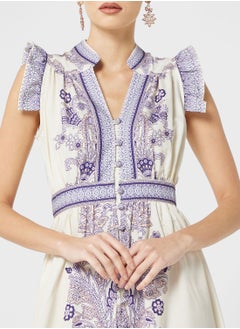 Khizana Printed A-Line Dress  - Image 3