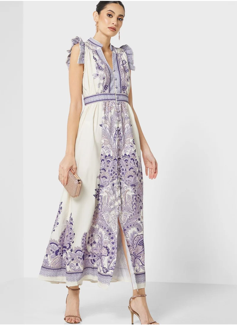 Khizana Printed A-Line Dress