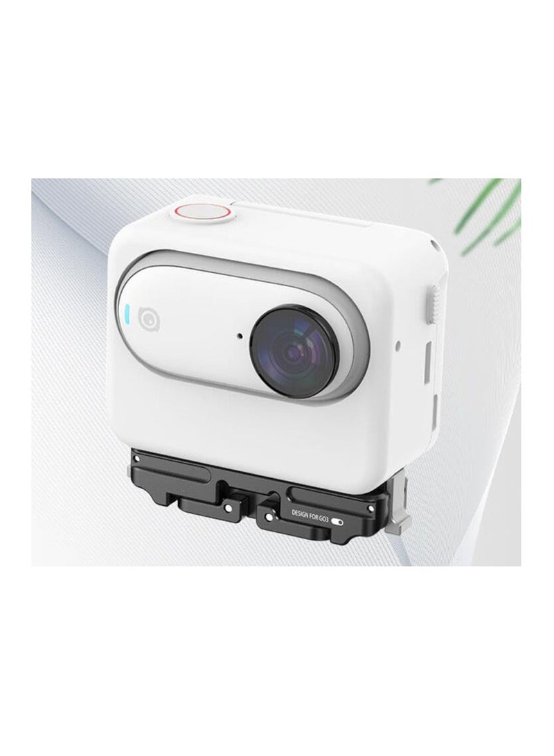 SOLARAE Magnetic Quick Release Mount Fit for Insta360 GO 3, Magnetic Mount Foldable Adapter, Magnetic Accessories Camera Mount, Conversion Adapter Tripod, Anti-Scratch Impact-resistant Easy Installation - Image 4