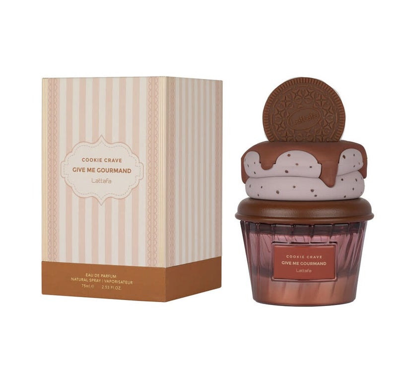 Lattafa Unisex Give Me Gourmand Cookie Crave EDP Spray 2.53 oz Fragrances - Image 1