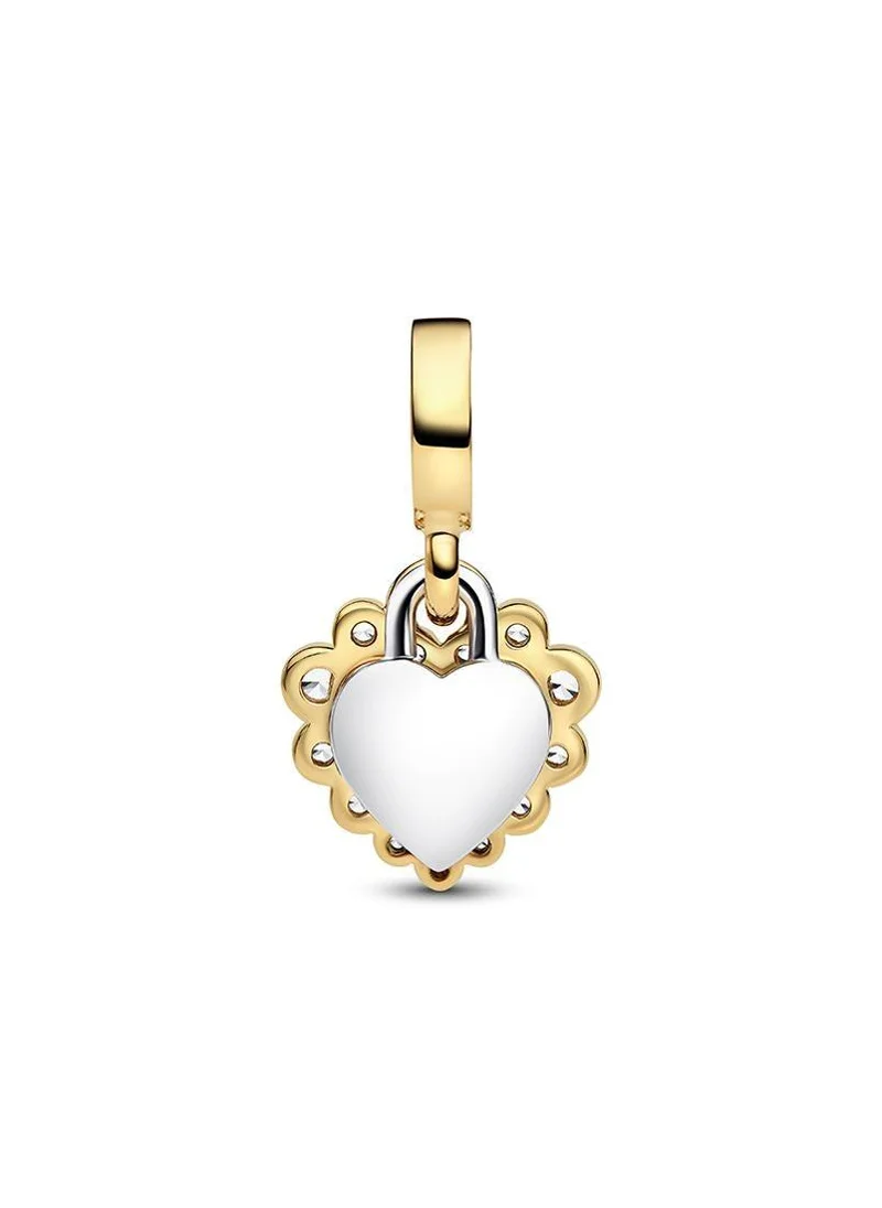 PANDORA Sparkling Heart Double Dangle Charm