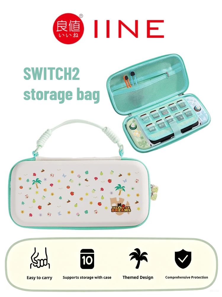 Iine L1275 Nintendo Switch 2 Gamepad Accessory Set, EVA Material Storage Carry Bag - Image 1