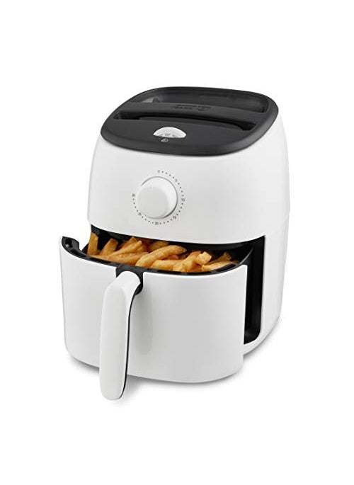 Dash DASH TastiCrisp Electric Air Fryer Oven 26 Qt White  Compact Air Fryer for Healthier Food in Minutes Ideal for Small Spaces  Auto Shut Off Analog 1000Watt 