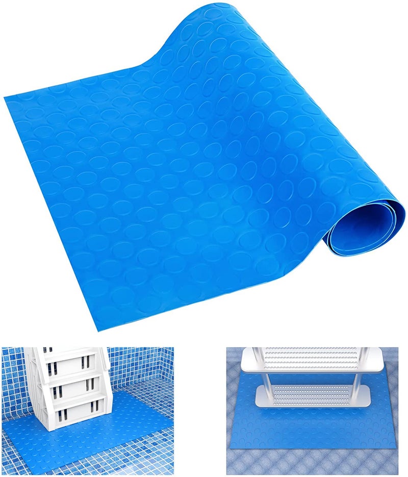 DECOHS DECOHS 16 x 36 Pool Ladder MatLarge Swimming Pool Step Mat with NonSlip TextureProtective Ladder Pad for Above Ground Pools Liner and Stairs Dots 