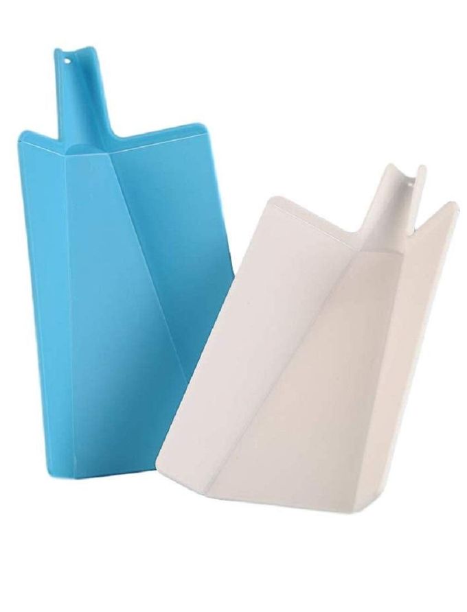 Slap Chop Folding Plastic Cutting Board - Chopping Board Kitchen Prep Mat | 11 inch x 7 inch | Non Slip Surface | Dishwasher Safe | (Set of 2) - Image 1