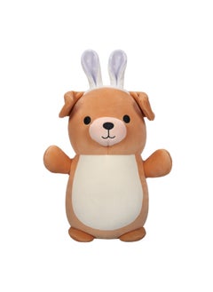Squishmallows 10 inch Spencer the Brown Labrador Hugmee , Officially Licensed Kellytoy Plush Toy, Colorful Soft Toy, Gift for Kids, Girls & Boys Washable Squishy Stuff Toy Multicolor All Age  - Image 1