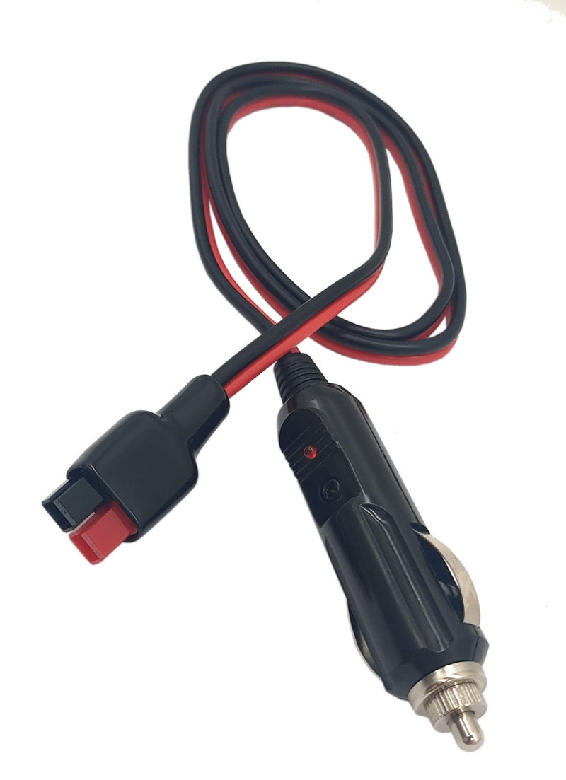 halokny موصل قابس ولاعة السجائر في السيارة Halokny، كابل تمديد 45A ولاعة سجائر 14AWG، مع فيوز داخلي 15A، متوافق مع منفذ Anderson PowerPole - 1م/3قدم - Image 2