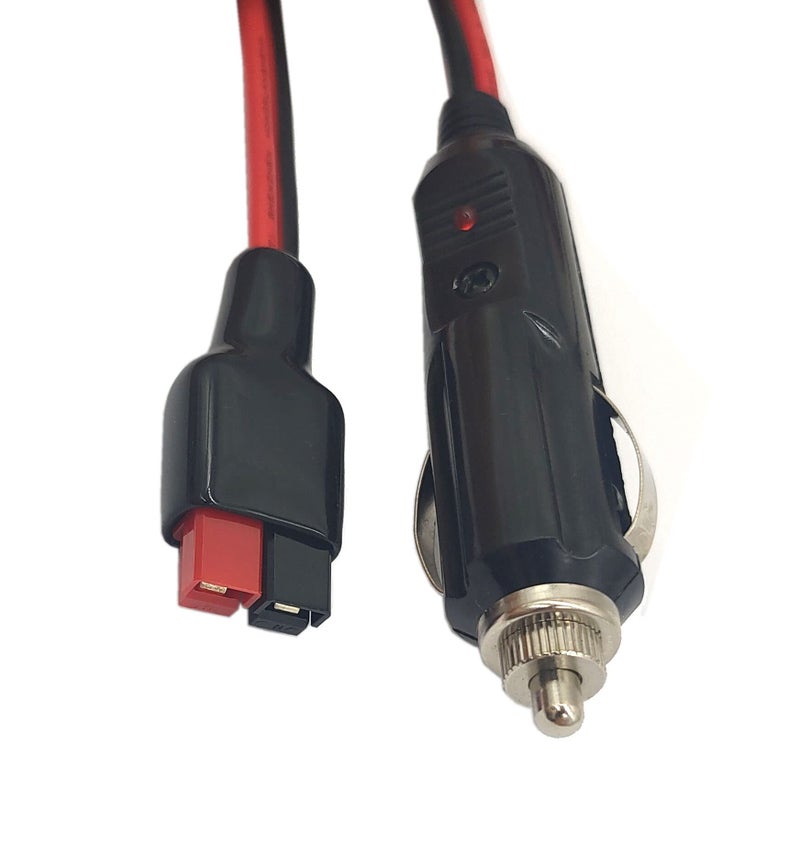 halokny موصل قابس ولاعة السجائر في السيارة Halokny، كابل تمديد 45A ولاعة سجائر 14AWG، مع فيوز داخلي 15A، متوافق مع منفذ Anderson PowerPole - 1م/3قدم - Image 4