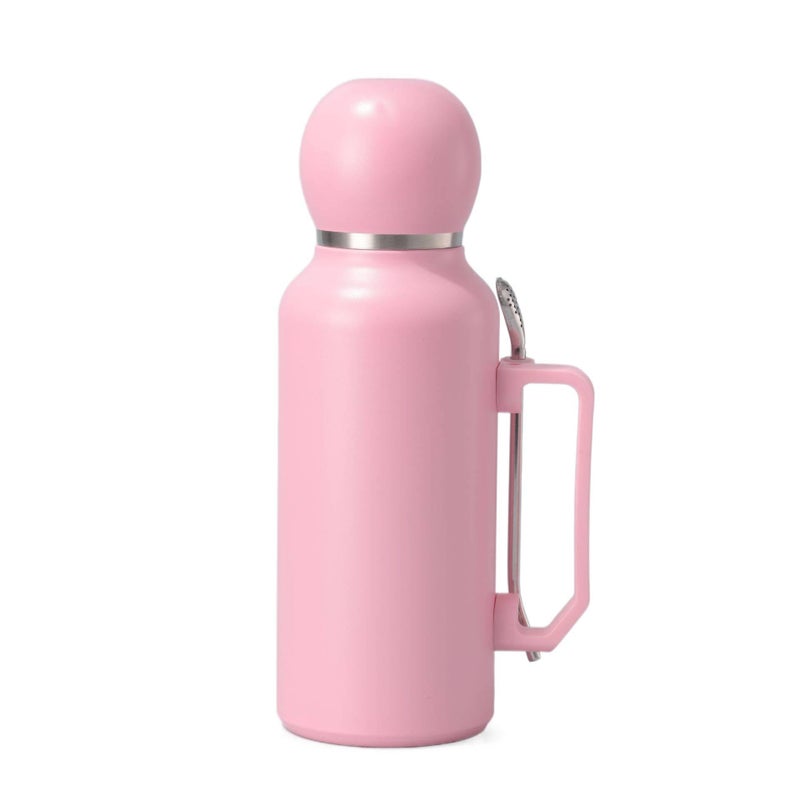 1300 ml Stainless Steel Coffee Mug with Straw Top - Image 3