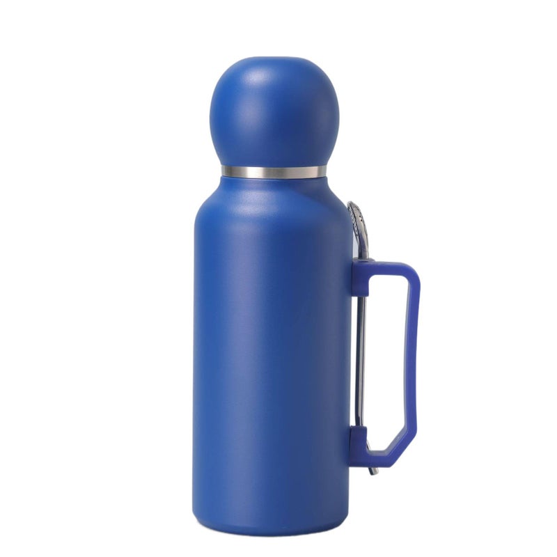 1300 ml Stainless Steel Coffee Mug with Straw Top - Image 5