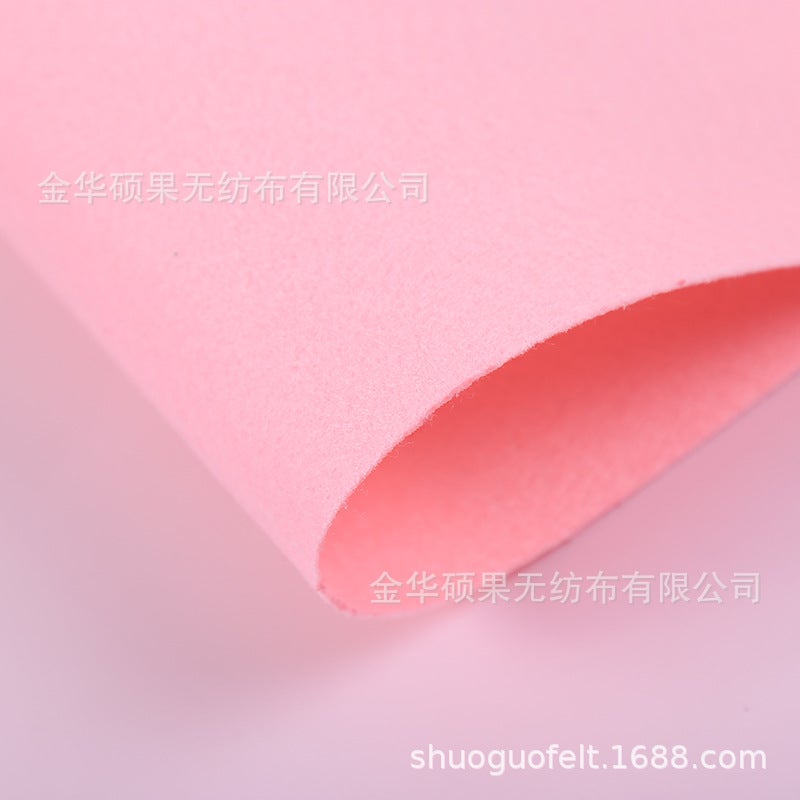 Generic 2MM Thick Colored Felt Fabric for Crafts 1610 light powder 