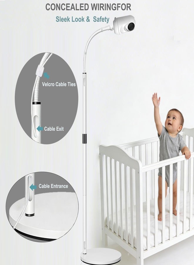 EYSAFT Baby Monitor Floor Stand Mount Compatible for Nanit Pro (with Flex Stand),Vtech HQ Max/VM901/VM924/VM919/RM7764,Momcozy,Babysense(MaxView),HelloBaby,Heavy-Duty Stand - Image 3