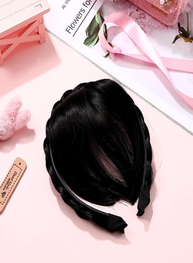 VIVIAN Synthetic Wigs Headband (Pack of 1) Front Hair Bangs Fringe (Black) Hair Extensions for Women - Image 1