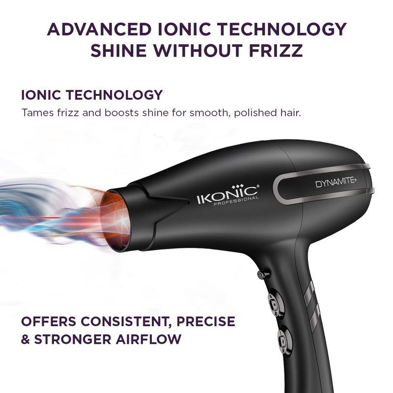 IKONIC PROFESSIONAL DYNAMITE HAIR DRYER with 3 Meter Flexible Cord BLDC Low Noise Motor and Overheating Protection - Image 4