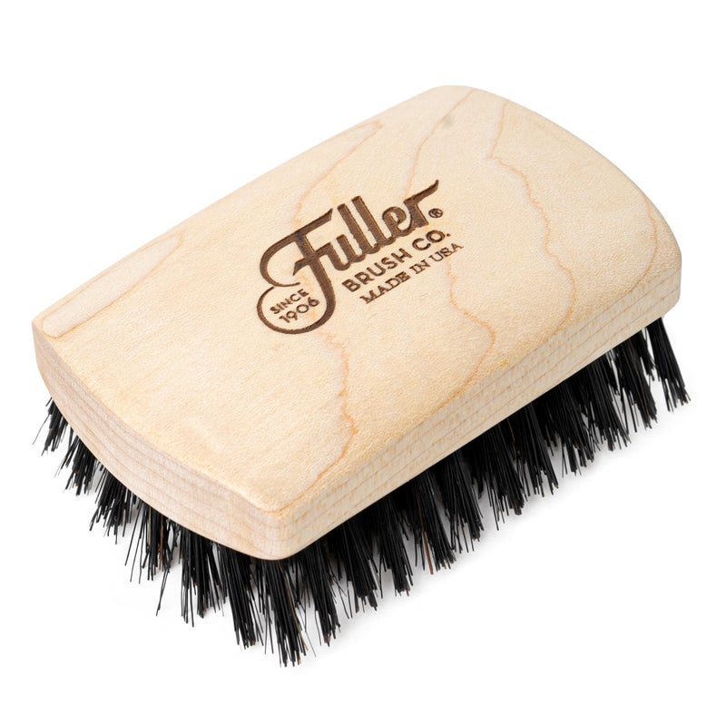 Fuller Brush Beard Mustache Brush Natural Boar Bristles for Gentle Grooming Styling Maple Wood Handle Comfortable Grip Ideal for All Beard Types Lengths