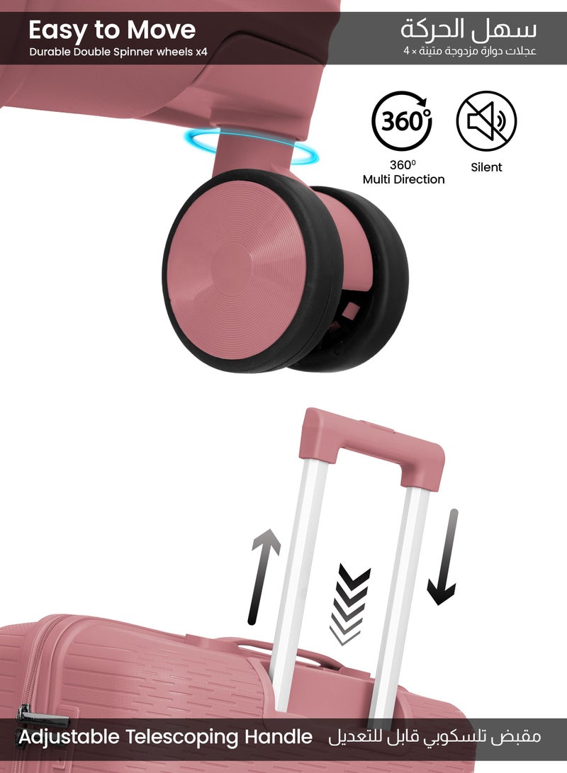 بارا جون طقم حقائب باراجون سكايلاين قطعتين - وردي ذهبي - Image 4