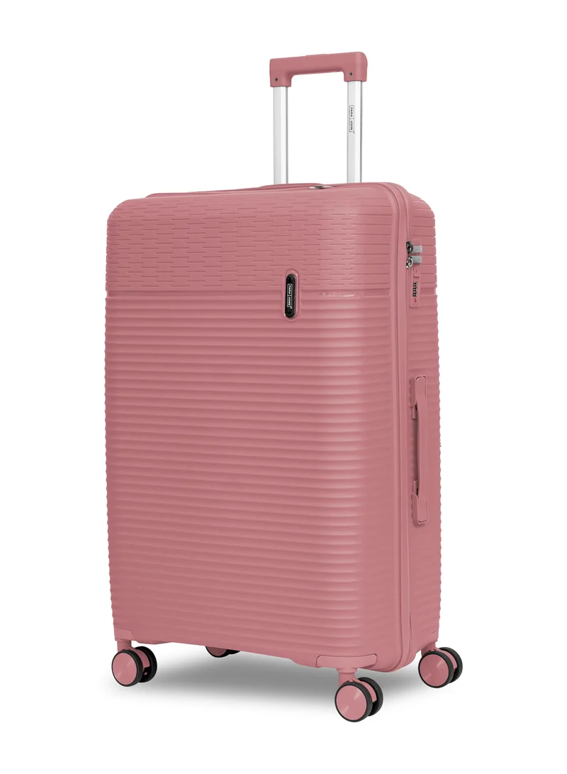 PARAJOHN Parajohn Skyline Series Set of 2 Luggage| Small 10KG & Large 30KG Polypropylene 8 Wheel Trolley Hardsided Travel Suitcase - Rose Gold