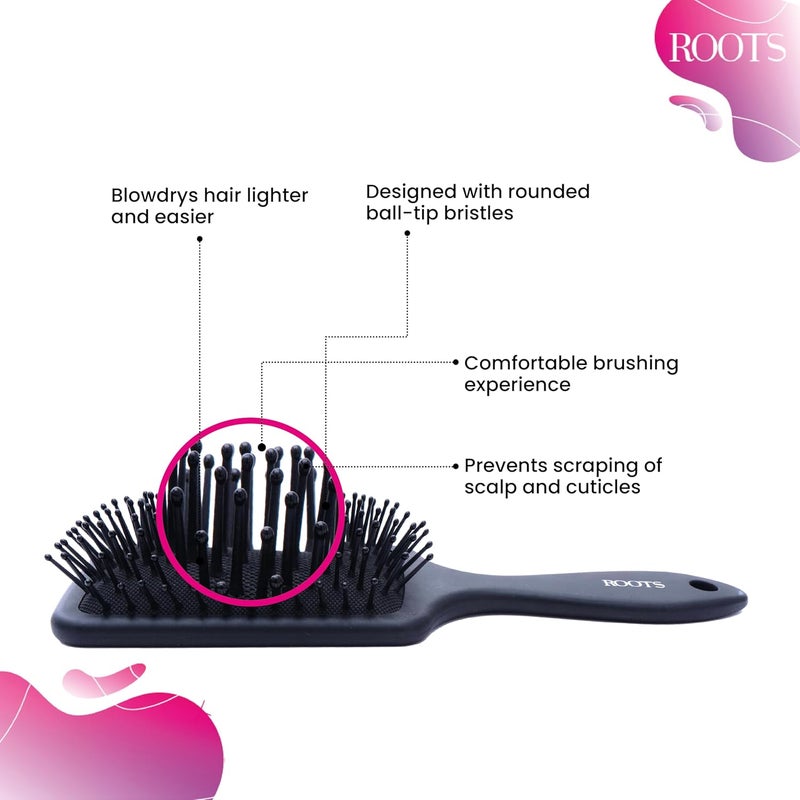 Roots Small Paddle Hair Brush - Image 3