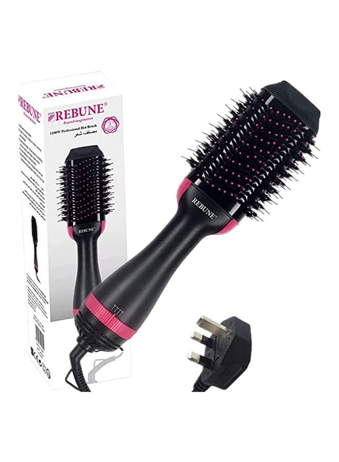 NIBEMINENT Hair Styler Volumizer With Dryer And Hot Air Brush Black - Image 1