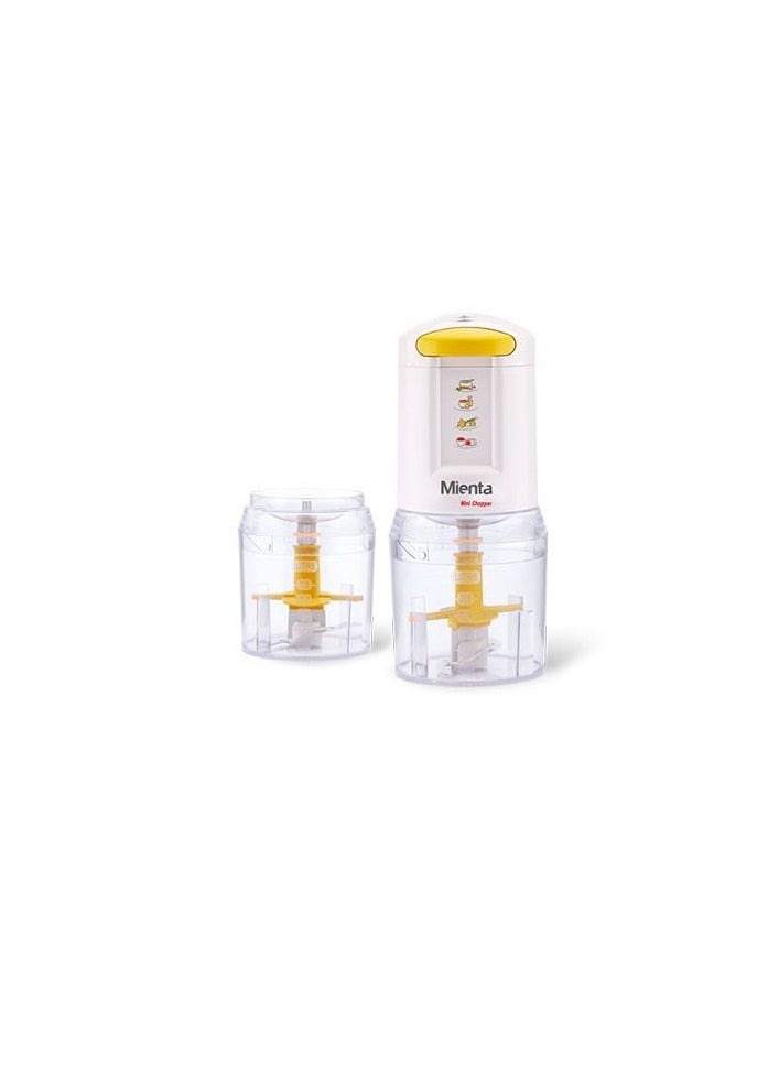 Mienta MIENTA Mini Chopper With 2 Bowls, 400 Watt  - Image 1