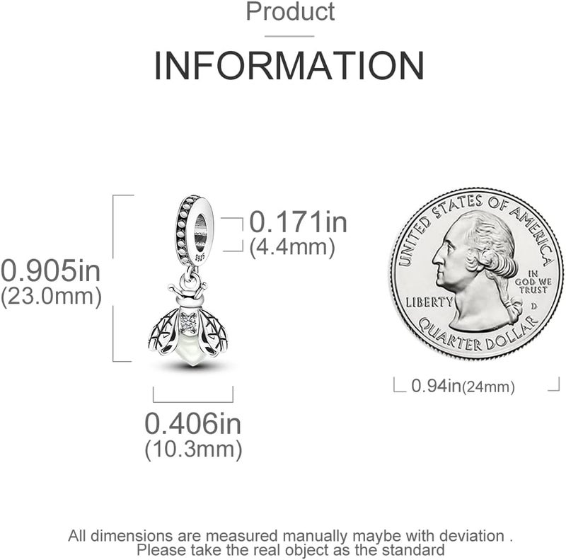 MULA 925 Sterling Silver Charms for Bracelets and Necklaces Airplane Passport Dangle Pendants Beads Butterfly Dragonfly Charms Jewelry Charm for Women - Image 3