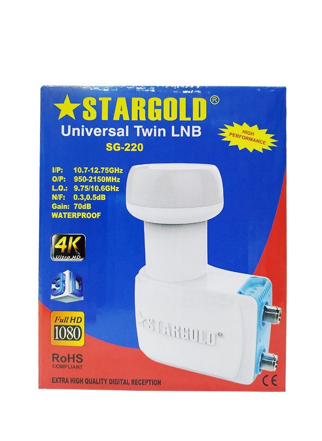 Stargold Universal Twin LNB High Quality Digital Reception  - Image 2