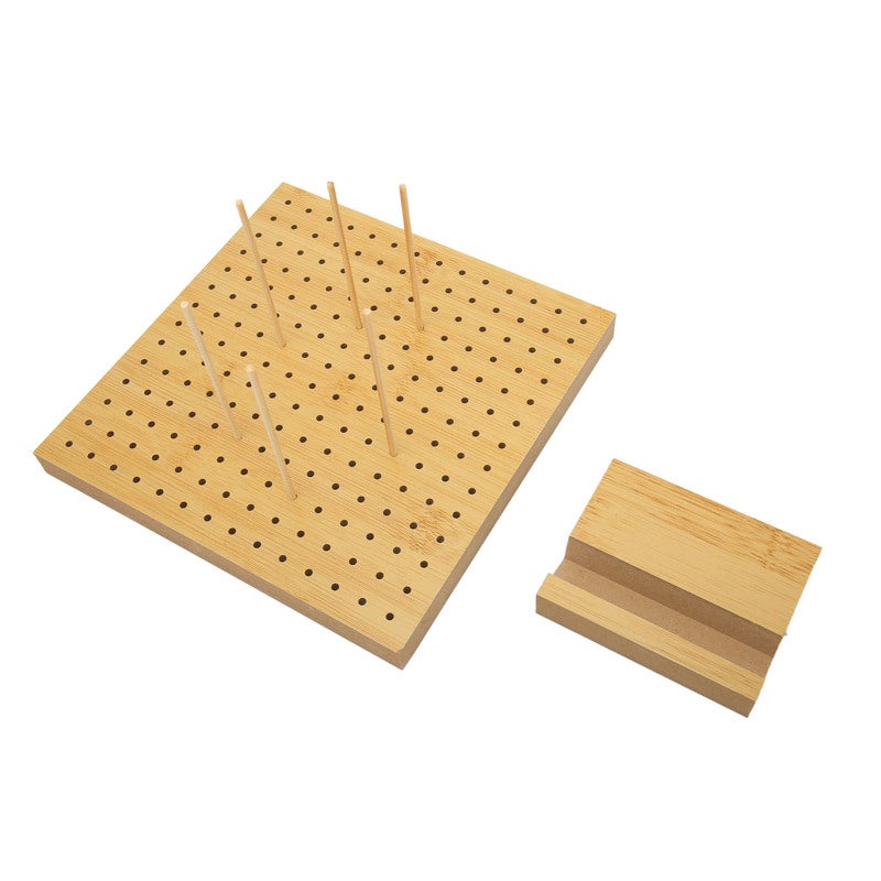 لوحة تثبيت الكروشيه 100×40×0.3 سم من الخشب الاصطناعي القابل لإعادة الاستخدام - مع دبابيس، لوحة تثبيت مصقولة جيدًا لمنتجات الكروشيه لمحبي والنوابذ للمبتدئين والأمهات - Image 2