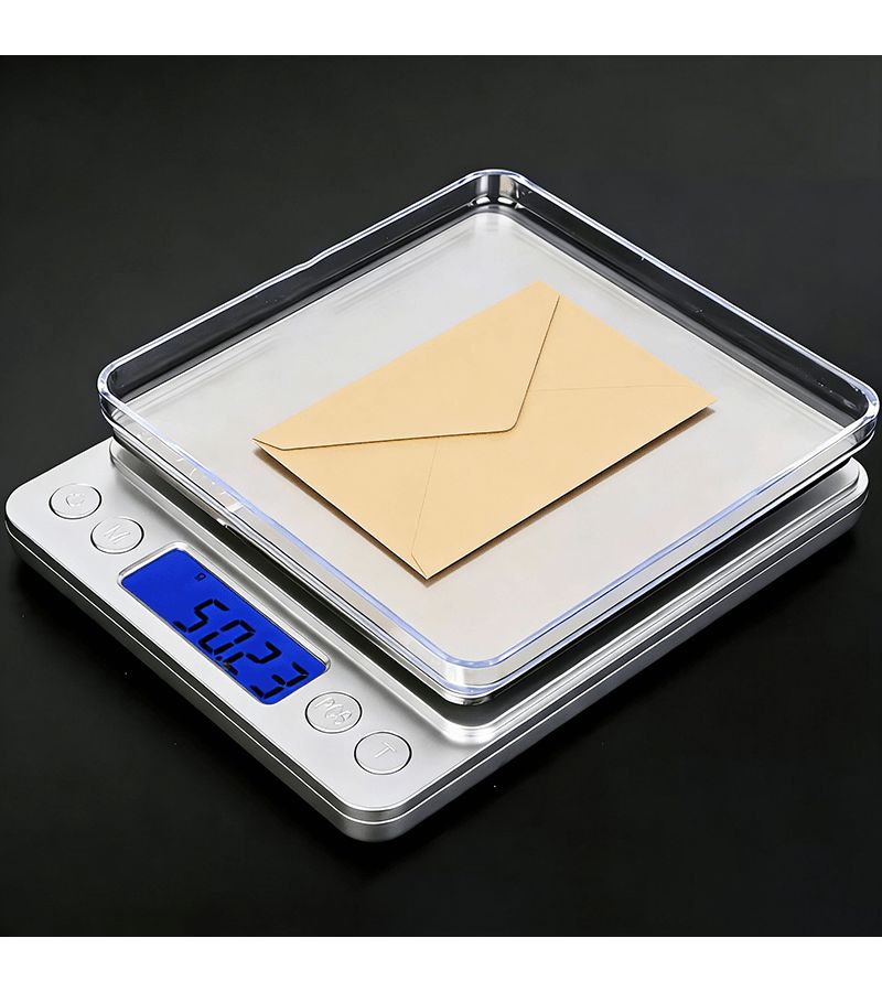 Portable Postal Scale with Tray 2000g 0.1g Multi Unit One Key Zero Desktop Mini - Image 5