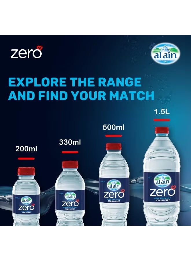 Al Ain Zero Sodium Bottled Water – 12 Pieces  (200ml Each) Healthy Hydration, Sodium-Free Mineral Water - Image 4