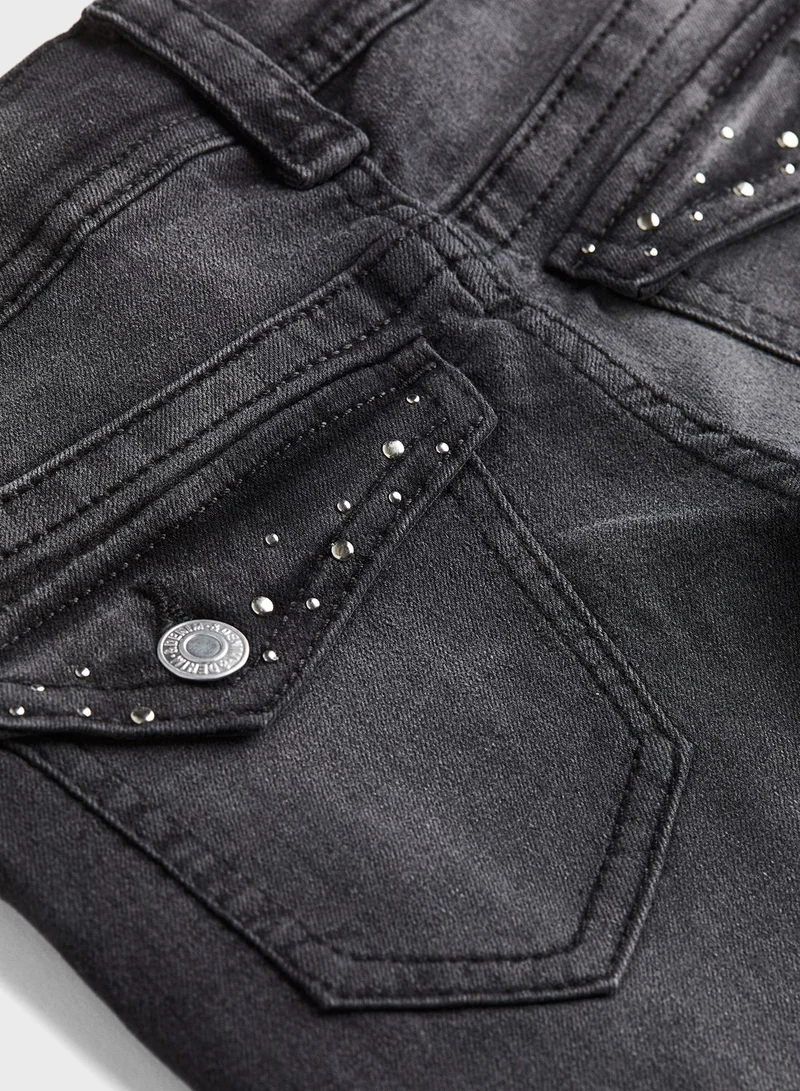 اتش اند ام Youth Mid Wash Flared Leg Jeans