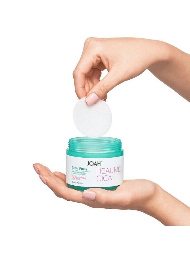 JOAH Heal Me Cica Face Toner Pads Centella Asiatica For Soothing Calming Balancing Sensitive And Irritated Skin Korean Skincare Crueltyfree Ph 5.5 Hypoallergenic 50 Pads  - Image 4