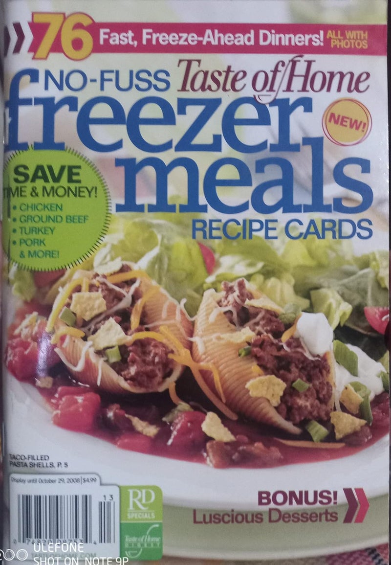 No-Fuss Freezer Meals Recipe Cards