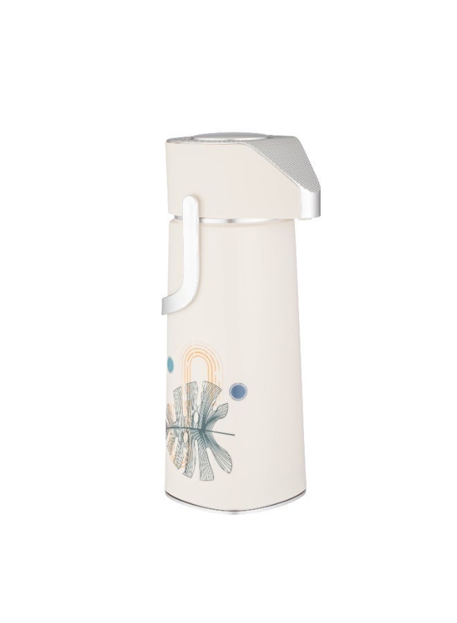 REFAN 🫖 Rivan 1L Pressure Thermos – Creamy Color with a Modern Design ✨ - Image 5