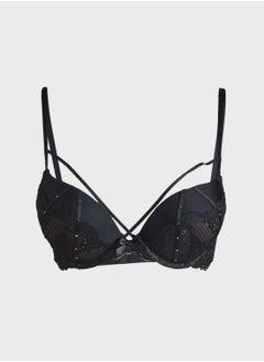Plunge Neck Cut Out Bra