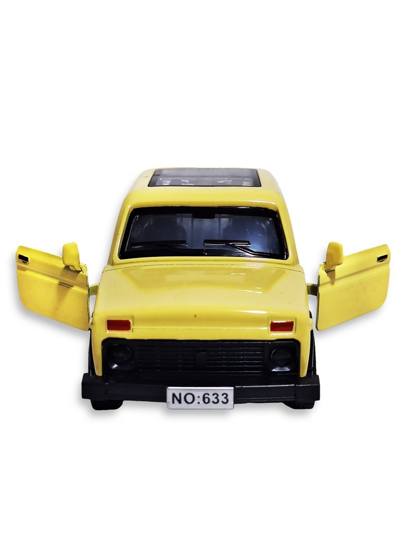 Vintage Alloy Classic Car Model, Collectible Metal Automobile Replica, Nostalgic Retro Vehicle Ornament, Ideal for Party Display, Decorative Desktop Collectible, Non-Electric - beige - Image 3