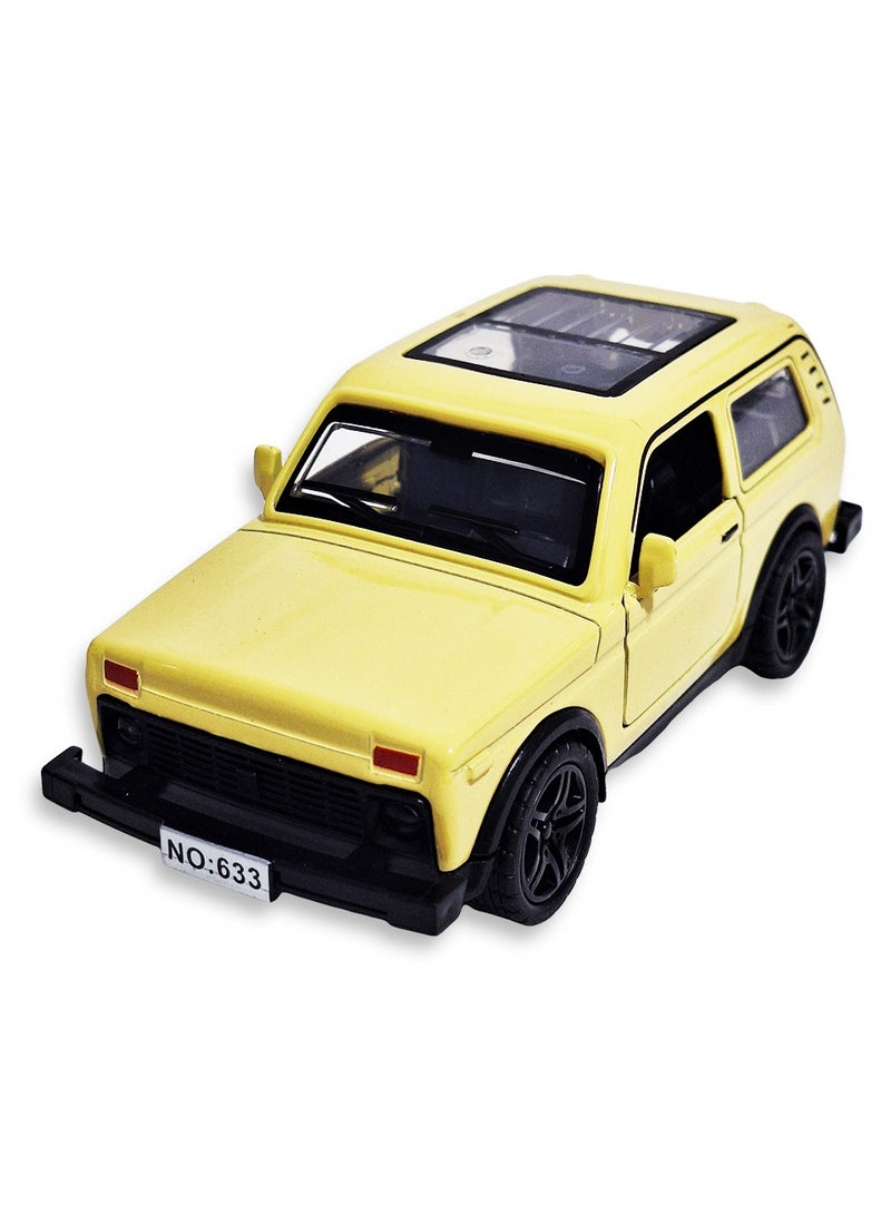 Vintage Alloy Classic Car Model, Collectible Metal Automobile Replica, Nostalgic Retro Vehicle Ornament, Ideal for Party Display, Decorative Desktop Collectible, Non-Electric - beige - Image 1