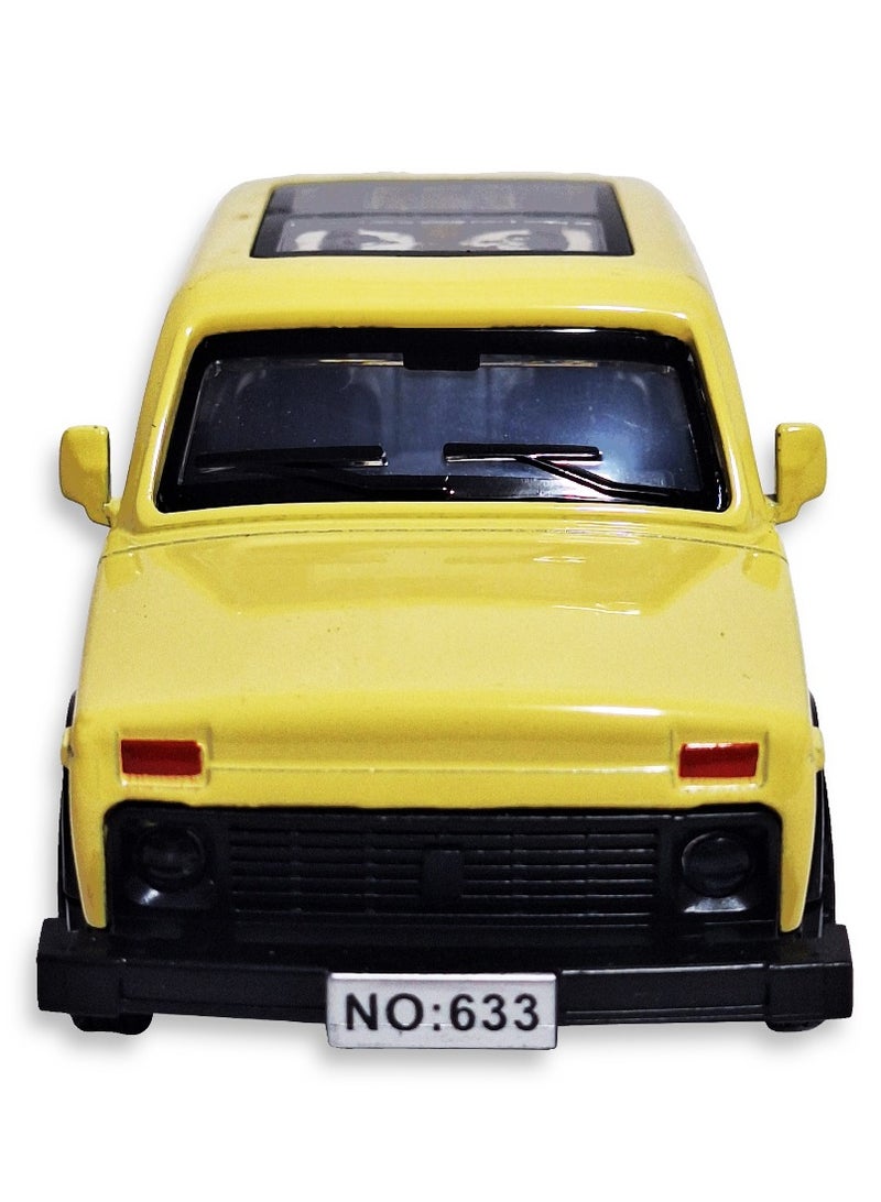 Vintage Alloy Classic Car Model, Collectible Metal Automobile Replica, Nostalgic Retro Vehicle Ornament, Ideal for Party Display, Decorative Desktop Collectible, Non-Electric - beige - Image 2