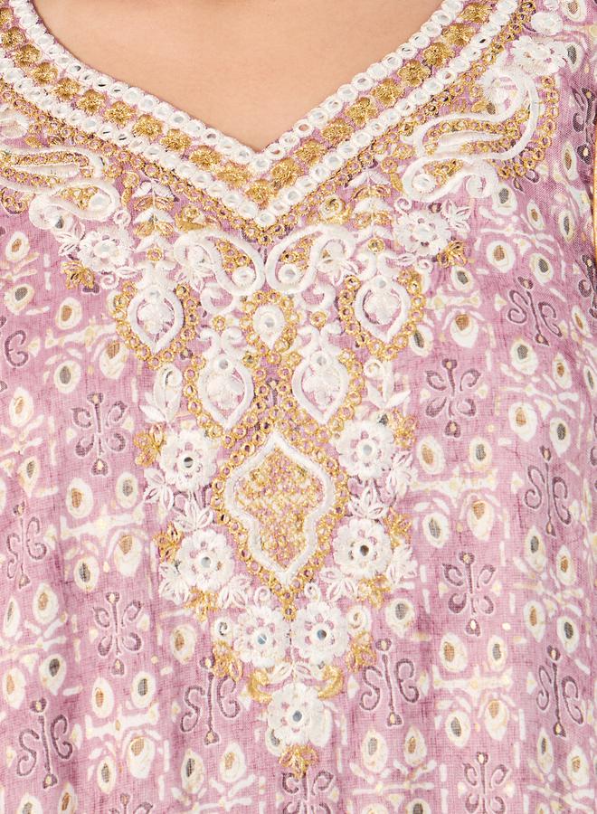 ستايلي جلابية - مطرزة بالكامل - Image 3